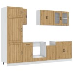vidaXL Set dulap de bucătărie 8 piese „Kalmar” stejar artizanal lemn