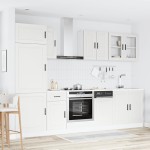 vidaXL Set dulap de bucătărie din 8 piese „Kalmar” Lemn prelucrat alb vidaXL Set dulap de bucătărie din 8 piese „Kalmar” Lemn prelucrat alb