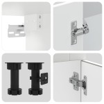 vidaXL Set dulap de bucătărie din 8 piese „Kalmar” Lemn prelucrat alb vidaXL Set dulap de bucătărie din 8 piese „Kalmar” Lemn prelucrat alb