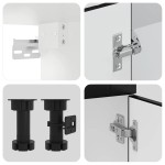 vidaXL Set dulap de bucătărie 8 piese „Kalmar” lemn negru prelucrat