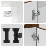 vidaXL Set dulap de bucătărie din 8 piese „Kalmar” stejar afumat Lemn vidaXL Set dulap de bucătărie din 8 piese „Kalmar” stejar afumat Lemn