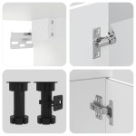 vidaXL Set dulap de bucătărie din 8 piese „Kalmar” Lemn prelucrat alb vidaXL Set dulap de bucătărie din 8 piese „Kalmar” Lemn prelucrat alb