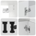 vidaXL Set dulapuri de bucătărie 8 piese „Kalmar” gri beton Lemn
