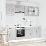 vidaXL Set dulapuri de bucătărie 8 piese „Kalmar” gri beton Lemn