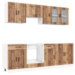 vidaXL Set de dulapuri de bucătărie 8 piese „Kalmar” Lemn vechi lemn
