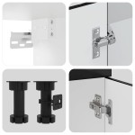 vidaXL Set dulap de bucătărie 8 piese „Kalmar” lemn negru prelucrat