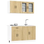 vidaXL Set dulap de bucătărie din 4 piese „Kalmar” lemn stejar Sonoma vidaXL Set dulap de bucătărie din 4 piese „Kalmar” lemn stejar Sonoma