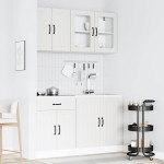 vidaXL Set dulap de bucătărie din 4 piese „Kalmar” Lemn prelucrat alb vidaXL Set dulap de bucătărie din 4 piese „Kalmar” Lemn prelucrat alb