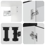 vidaXL Set dulap de bucătărie 4 piese „Lucca” lemn negru prelucrat vidaXL Set dulap de bucătărie 4 piese „Lucca” lemn negru prelucrat