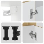 vidaXL Set dulap de bucătărie din 4 piese „Kalmar” lemn stejar Sonoma vidaXL Set dulap de bucătărie din 4 piese „Kalmar” lemn stejar Sonoma