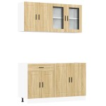 vidaXL Set dulap de bucătărie din 4 piese „Porto” lemn stejar Sonoma vidaXL Set dulap de bucătărie din 4 piese „Porto” lemn stejar Sonoma