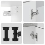 vidaXL Set de dulapuri de bucătărie 4 piese „Porto” lemn Sonoma gri vidaXL Set de dulapuri de bucătărie 4 piese „Porto” lemn Sonoma gri
