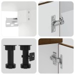 vidaXL Set dulap de bucătărie din 4 piese „Porto” stejar maro lemn vidaXL Set dulap de bucătărie din 4 piese „Porto” stejar maro lemn