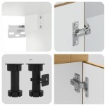 vidaXL Set dulap de bucătărie 4 piese „Kalmar” stejar artizanal lemn vidaXL Set dulap de bucătărie 4 piese „Kalmar” stejar artizanal lemn