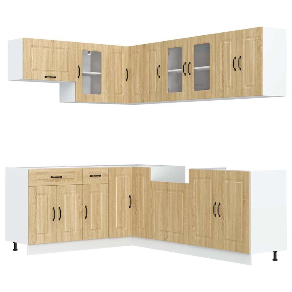 vidaXL Set dulap de bucătărie din 11 piese „Kalmar” lemn stejar Sonoma