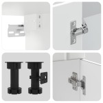 vidaXL Set dulap de bucătărie din 11 piese „Lucca” Lemn prelucrat alb