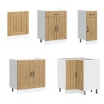 vidaXL Set dulap de bucătărie 11 piese „Lucca” stejar artizanal lemn vidaXL Set dulap de bucătărie 11 piese „Lucca” stejar artizanal lemn