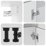 vidaXL Set de dulapuri de bucătărie 11 piese „Porto” lemn Sonoma gri