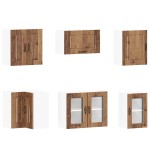 vidaXL Set de dulapuri de bucătărie 11 piese „Kalmar” Lemn vechi lemn