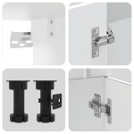 vidaXL Set dulap de bucătărie din 11 piese „Lucca” Lemn prelucrat alb