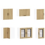 vidaXL Set dulap de bucătărie din 11 piese „Lucca” lemn stejar Sonoma