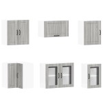 vidaXL Set de dulapuri de bucătărie 11 piese „Lucca” lemn Sonoma gri vidaXL Set de dulapuri de bucătărie 11 piese „Lucca” lemn Sonoma gri