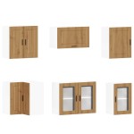 vidaXL Set dulap de bucătărie 11 piese „Porto” stejar artizanal lemn vidaXL Set dulap de bucătărie 11 piese „Porto” stejar artizanal lemn