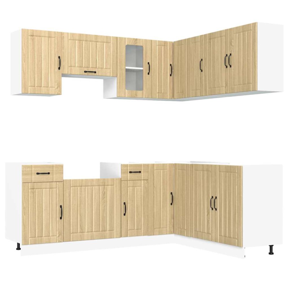 vidaXL Set dulap de bucătărie din 11 piese „Kalmar” lemn stejar Sonoma