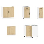 vidaXL Set dulap de bucătărie din 11 piese „Kalmar” lemn stejar Sonoma