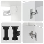 vidaXL Set dulap de bucătărie din 11 piese „Lucca” Lemn prelucrat alb