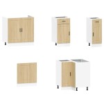 vidaXL Set dulap de bucătărie din 11 piese „Porto” lemn stejar Sonoma