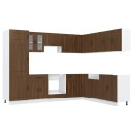 vidaXL Set dulap de bucătărie din 14 piese „Kalmar” stejar maro lemn