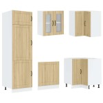 vidaXL Set dulap de bucătărie din 14 piese „Lucca” lemn stejar Sonoma