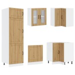 vidaXL Set dulap de bucătărie 14 piese „Lucca” stejar artizanal lemn vidaXL Set dulap de bucătărie 14 piese „Lucca” stejar artizanal lemn