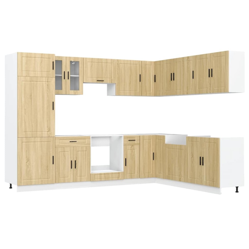 vidaXL Set dulap de bucătărie din 14 piese „Porto” lemn stejar Sonoma