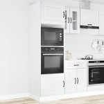 vidaXL Dulapuri pentru cuptor 2 buc Kalmar alb lucios lemn prelucrat vidaXL Dulapuri pentru cuptor 2 buc Kalmar alb lucios lemn prelucrat