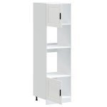 vidaXL Dulapuri pentru cuptor 2 buc Porto Alb lemn prelucrat