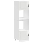 vidaXL Dulapuri pentru cuptor 2 buc Porto alb lucios lemn prelucrat