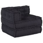 vidaXL Poufuri modulare 4 piese, material antracit vidaXL Poufuri modulare 4 piese, material antracit