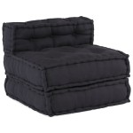 vidaXL Poufuri modulare 4 piese, material antracit vidaXL Poufuri modulare 4 piese, material antracit