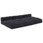 vidaXL Poufuri modulare 4 piese, material antracit vidaXL Poufuri modulare 4 piese, material antracit