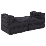 vidaXL Pouffuri Modulare 4 Piese Țesătură Antracit vidaXL Pouffuri Modulare 4 Piese Țesătură Antracit