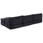 vidaXL Pouffuri Modulare 4 Piese Țesătură Antracit vidaXL Pouffuri Modulare 4 Piese Țesătură Antracit