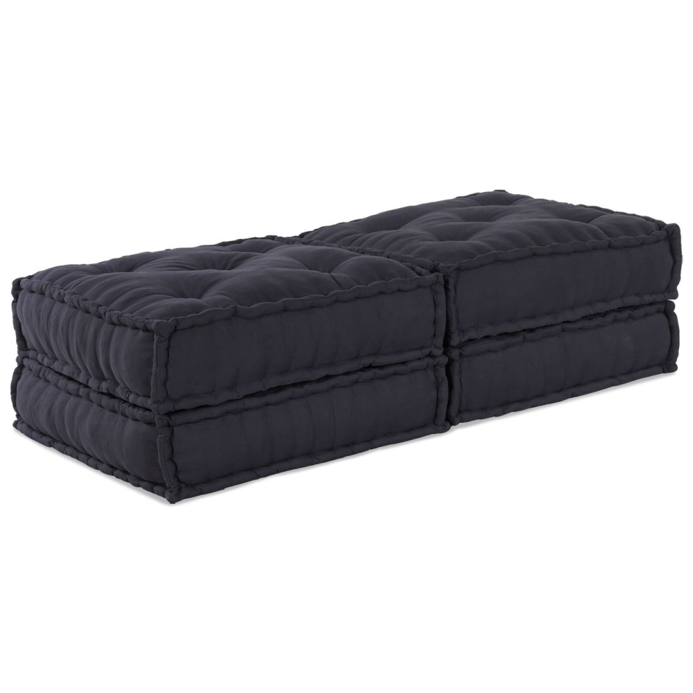 vidaXL Pouf Modular 2 buc Antracit