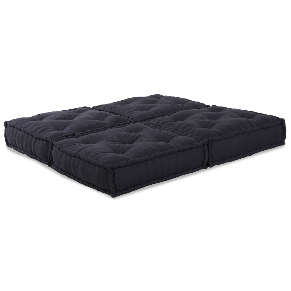 vidaXL Pouf Modular 2 buc Antracit