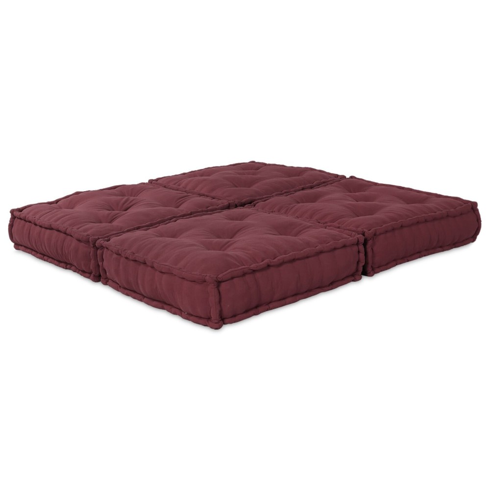 vidaXL Perne Modulare , 2 piese, Material Vișiniu