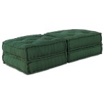 vidaXL Poufuri modulare 2 buc verde vidaXL Poufuri modulare 2 buc verde