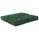 vidaXL Poufuri modulare 2 buc verde vidaXL Poufuri modulare 2 buc verde