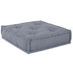 vidaXL Canapea Modulară cu 3 Locuri, Pouffe Convertible, Țesătură Gri vidaXL Canapea Modulară cu 3 Locuri, Pouffe Convertible, Țesătură Gri