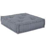vidaXL Canapea Modulară Pouffe pentru 4 Persoane din Material Gri, Convertible vidaXL Canapea Modulară Pouffe pentru 4 Persoane din Material Gri, Convertible